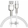 Baseus CAKF000102 Cafule Metal Dátový Kábel USB-USB-C 66W 1m White 6953156209763