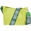 NovaKabelka.sk Batilda Verde Segnale s prídavným popruhom V kožená talianska crossbody kabelka zelená