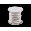 Šnúrka hladená, lesklá Ø1 mm - 1 ks 1 Off White
