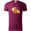 Kapybara so zmrzlinou - Tričko z organickej bavlny - 3XL ( Fuchsiová )