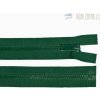 Zips kostený deliteľný tmavo zelený, dĺžka 85 cm