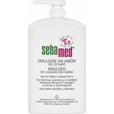 Sebamed Wash jemná umývacia emulzia na telo a tvár pre citlivú pokožku 1000 ml