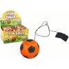 Lean Toys Futbalová lopta na gumičke oranžová 6 cm