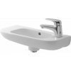 Duravit D-Code - Umývadielko 500x220 mm, otvor pre batériu vpravo, biela 07065000082