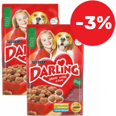 Darling Dog mäsová zmes 2 x 10 kg