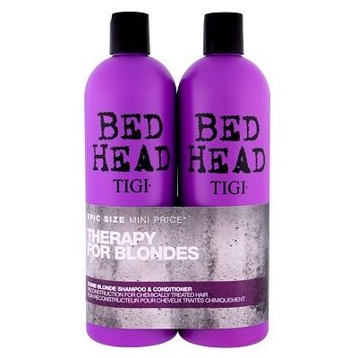 Tigi Bed Head Dumb Blonde dárková sada: šampon 750 ml + kondicionér 750 ml pro ženy