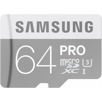 Samsung Pro microSDXC 64GB UHS-I + adapter MB-MG64EA/EU