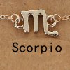 Girly Náramok Zlatá Zodiac Znamenia: Škorpión