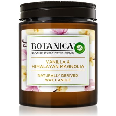 Air Wick Botanica Vanilla & Himalayan Magnolia dekoratívna sviečka 205 g