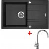 Set Sinks Linea 780 XC Metalblack + Vitalia