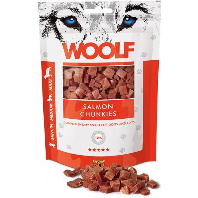 Woolf pochoutka salmon chunkies 100g