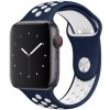 AppleKing silikonový remienok pre Apple Watch Ultra 49mm / 46mm / 45mm / 44mm / 42mm - modro-biely - možnosť vrátiť tovar ZADARMO do 30tich dní