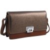 Bella Belly pozdĺžna crossbody dámska kabelka s tromi oddielmi 4997-BB hnedá