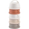 Beaba Súprava Téglikov Na Sušené Mlieko/Desiatu Cotton White/Terracotta