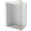 MEXEN/S - Kioto Sprchová zástena WALK-IN 115 x 30, transparent, zlatá 800-115-212-50-00-030