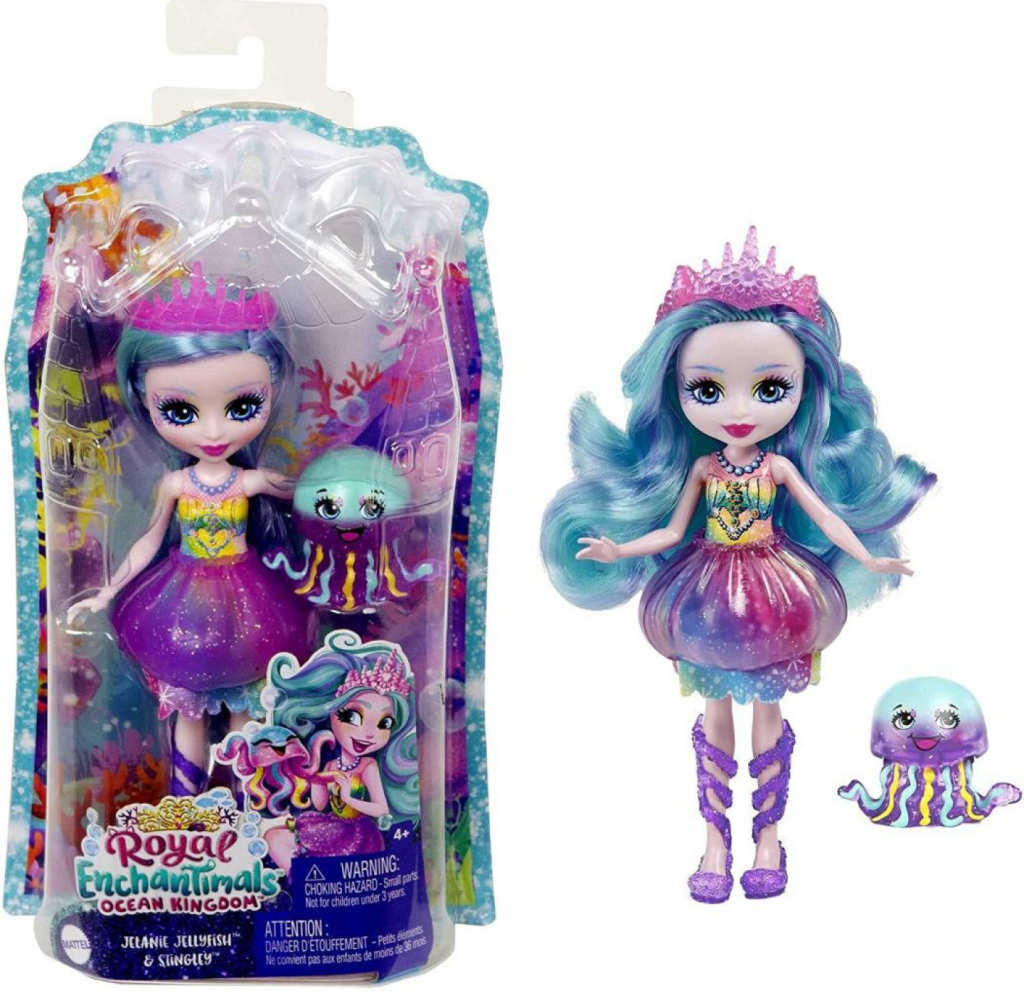 Mattel Enchantimals se zvířátkem Jelanie Jellyfish