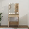vidaXL Toaletný stolík s LED dub sonoma 60x40x140 cm 808831