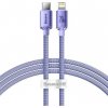 Baseus CAJY000205 Crystal Shine Series Datový Kabel USB-C - Lightning 20W 1,2m Purple CAJY000205
