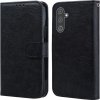 Peňaženkové kožené puzdro Oil na Samsung Galaxy A24 /A25 5G- Čierna