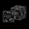 ARCTIC S12038-8K -120mm Case Fan (3 Pack) - dual ball bearing - max 8000 RPM - PWM regulated, ACFAN00302A