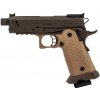Vorsk Airsoftová pištoľ Hi-Capa Vengeance Compact, GBB - čierno-TAN