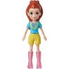 Mattel Polly Pocket - Bábika so športovým balíčkom na korčuľovanie s domácim miláčikom (HKV90)