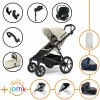 Set 11v1 Thule Urban Glide 4-wheel Soft beige 2024+vanička Soft beige+JOMK príslušenstvo+autosedačka Cybex+ISOFIX základňa+..