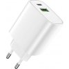 Rýchlonabíjačka do siete Forever USB QC 3.0 a USB-C QC PD 20W LS-04 biela (GSM113213)