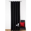 DomTextilu Čierne hotové okenné závesy k prehozom 5947-105498