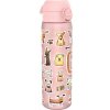 ION8 - fľaša na pitie, fľaša pre deti, 500 ml - Psíky, ružová farba