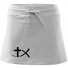 Ježíšova ryba - Športová sukne - two in one - XL ( Biela )