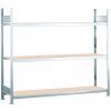 Regál široký SCHULTE, police z drevotriesky š 2500 mm, základné pole, 3 úrovne, 2560x636x2000 mm