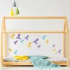 Nálepky na stenu origami vtáčiky fialové - Plotbase, s.r.o. 40x1