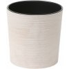 Kvetináč plast biely Lamela 30 cm x 30 x 31 cm