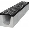 Bielbet B125 B125150X150 odvodňovací betónový žľab s liatinovou mrežou 1000 x 150 x 150 mm | cena za kus