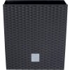 Prosperplast Rato Low Kvetináč 22,3 x 22,3 x 22,8 cm, antracit