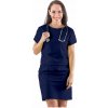 Perlička® Zdravotnícke šaty Janka Tmavomodrá Veľkosť: L, Farba: tmavomodrá