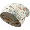 STERNTALER Čiapka prechodná sloch bágrik ecru chlapec veľ. 47 cm - 9-12 m
