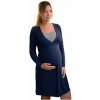 Jožánek Nočná košeľa na dojčenie Eva, dlhý rukáv, tmavo modrá S/M