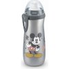 NUK FC Fľaša Sports Cup, Disney - Mickey 450 ml, SI push-pull náustok Farba: sivá