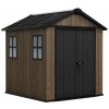 KETER Záhradný domček Apex 7,5 x 7 Walnut, s podlahou PE612043