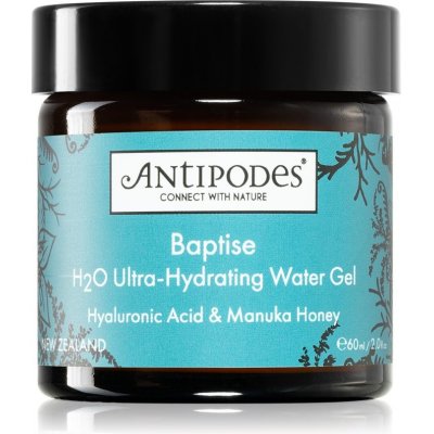 Antipodes Baptise H₂O Ultra-Hydrating Water Gel ľahký hydratačný gélový krém na tvár 60 ml