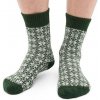 Vlnka Vánoční ponožky Merino zelená - EU 35-37
