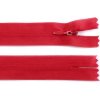 Špirálový zips skrytý No 3 dĺžka 40 cm dederon - 1 ks 148 červená