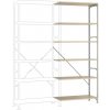 Manuflex RB2283 Policový regál BUDGET so 6 policami, (š x v x h) 970 x 2500 x 1000 mm, ocel, drevená podlaha, pozinkovaný; RB2283