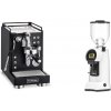 La Pavoni Mini Cellini, black + Eureka Helios 65, white