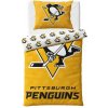 NHL Hokejové obliečky Pittsburgh Penguins Shields 140x200/70x90 cm