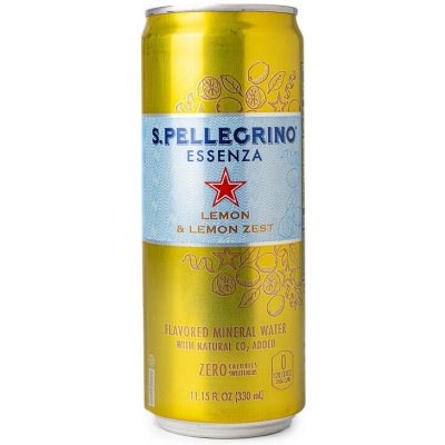 Sanpellegrino Citrón a Citrónová Kôra Minerálna voda s prírodným CO2 330 ml