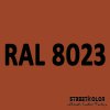 RAL 8023 uretánová auto farba lesklá alebo matná 1 liter + tužidlo + riedidlo (RAL8023 ORANGE BROWN originálny odtieň uretánovej farby s lakom ( ČSN 2260 ))