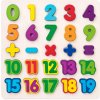 Woody Puzzle - číslice masívne na doske, 90069